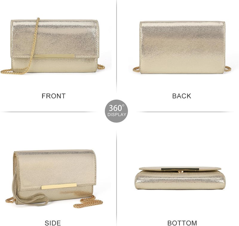 AFKOMST Small Clutch Purses for Women Formal Evening Bag Crossbody and Wristlet Handbags for Party Prom Cocktail Wedding - Image 3